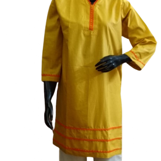 Yellow Kurti Design # 3