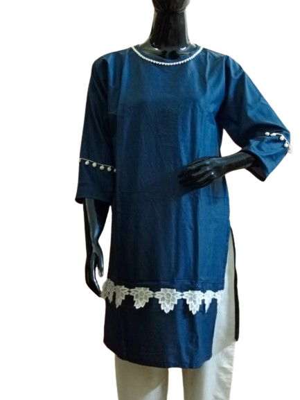 Blue Kurti Design # 1
