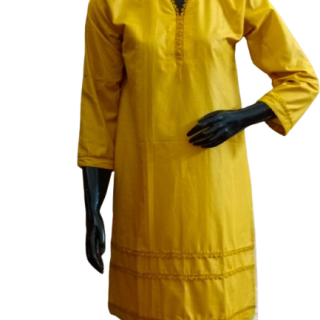 Yellow Kurti Design # 2