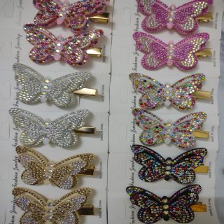 Fancy Colorful Stylish Hair Clips for Girls and Women - Random Multi Color- Art# SS-B-Fly01-FWAH-0001-1Pc