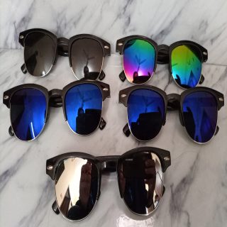 Fancy Style Glasses / Sun Glasses / Party Glasses / Kid Glasses /Plain Style Glasses - Random Multi Color Art # SS-G00012-10Pcs