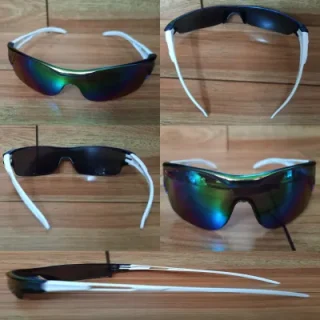 Fancy Black Sport Glasses / Sun Glasses / Party Glasses / Kid Glasses / Sport Half From Style Glasses Multi-color Art # SS-SHGB0003-1Pc