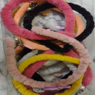 Fancy Stylish Soft Velvet Hair Band for Girls and Women  - Random Multi Color- Art# SS-HB-Velvet-FGAH-06-1Pc