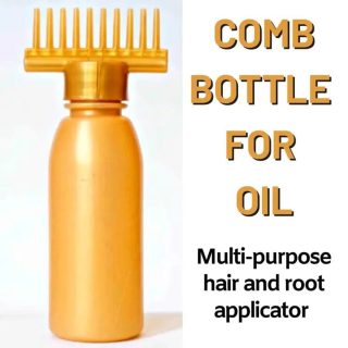 Hair Oil Bottle With Comb Art # OFA-Oil Bottle-1 Pc-0001