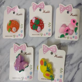 Fancy Colorful Stylish Elastic Hair Pony for Girls and Women - Random Multi Color- Art# SS-Fruit Pony-FGAH-0002-1Pc