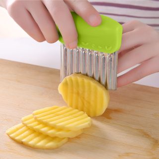 Wavy French Fries Cutter Stainless Steel Potato Slicer Art # SS-PS01