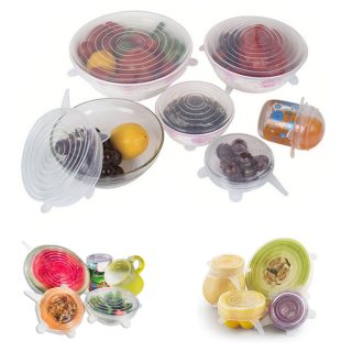 6 Pcs Set of Silicone lids Art # M247-SL01
