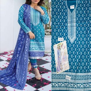 Fancy Banarsi Printed Unstitched 3 Piece Suit Best for Girls  & women - Art# SS - FBP - B010 - BD