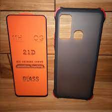 INFINIX Hot 9  Anti-shock Back Cover + Glass Protector
