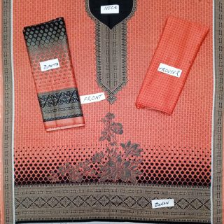 Fancy Printed Lawn Unstitched 3 Piece Suit Best for Girls  & women - Art# SS - FPL - SL8000-02 - UF