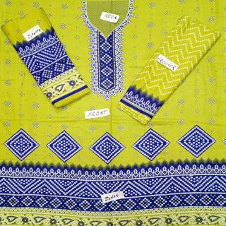 Fancy Printed Lawn Unstitched 3 Piece Suit Best for Girls  & women - Art# SS - FPL - SL8000-15 - UF