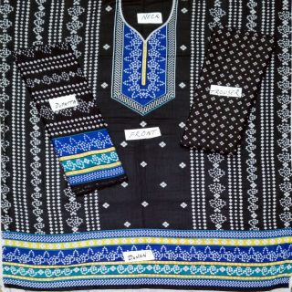 Fancy Printed Lawn Unstitched 3 Piece Suit Best for Girls  & women - Art# SS - FPL - SL8000-10 - UF