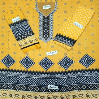 Fancy Printed Lawn Unstitched 3 Piece Suit Best for Girls  & women - Art# SS - FPL - SL8000-13 - UF