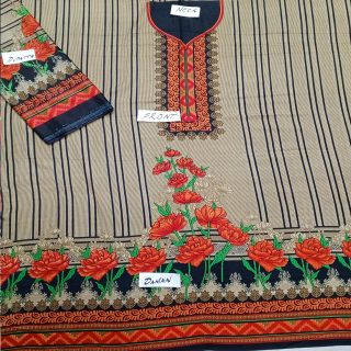 Fancy Printed Lawn Unstitched 3 Piece Suit Best for Girls  & women - Art# SS - FPL - SL8000-29 - UF