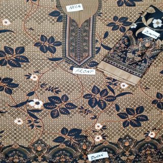 Fancy Printed Lawn Unstitched 3 Piece Suit Best for Girls  & women - Art# SS - FPL - SL8000-30 - UF