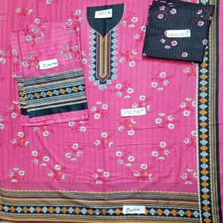 Fancy Printed Lawn Unstitched 3 Piece Suit Best for Girls  & women - Art# SS - FPL - SL8000-54 - UF