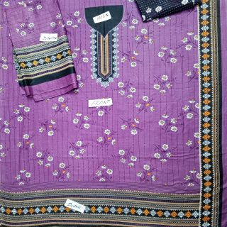 Fancy Printed Lawn Unstitched 3 Piece Suit Best for Girls  & women - Art# SS - FPL - SL8000-57 - UF