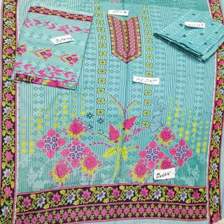 Fancy Printed Lawn Unstitched 3 Piece Suit Best for Girls  & women - Art# SS - FPL - SL8000-43 - UF