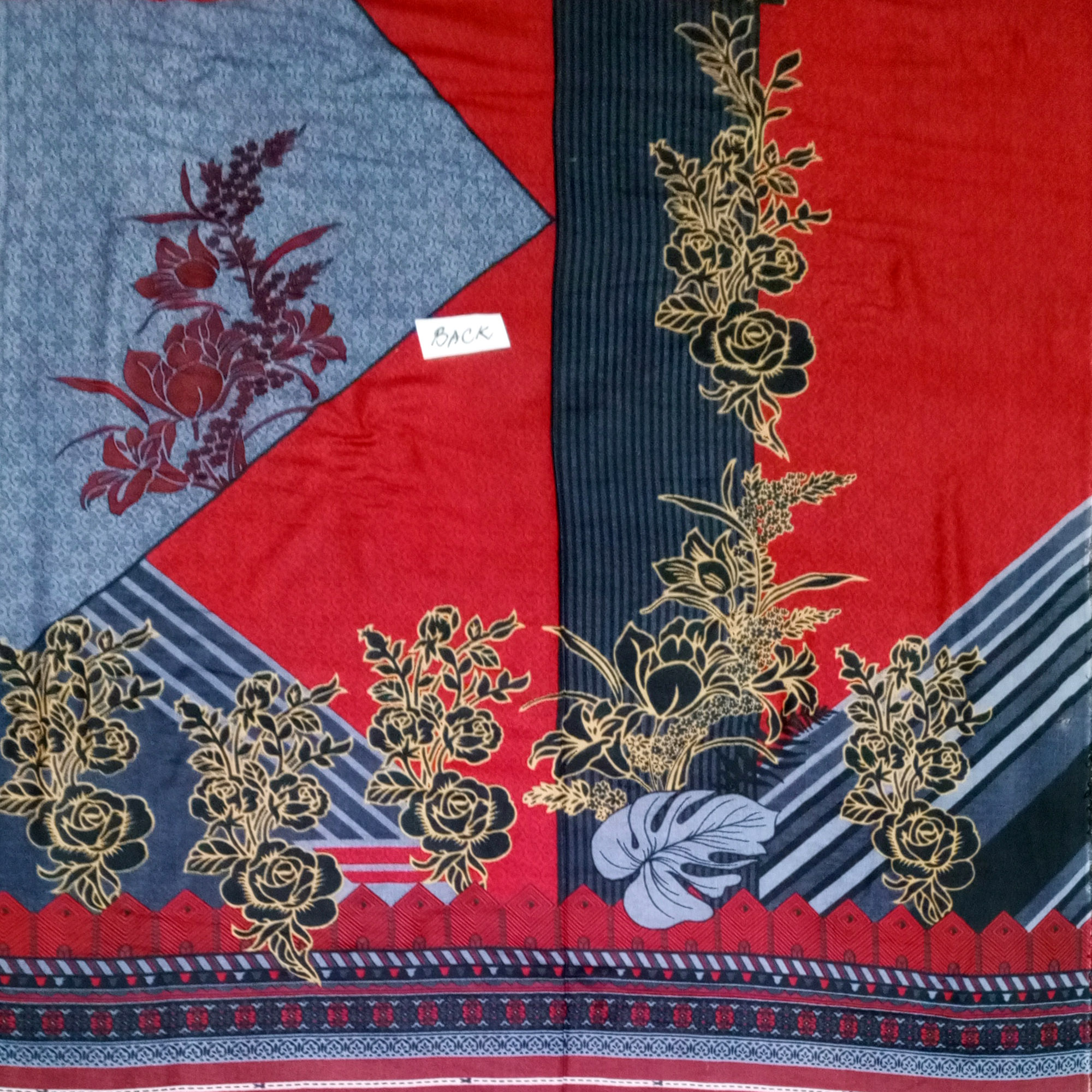 Fancy Printed Lawn Unstitched 3 Piece Suit Best for Girls & women - Art# SS - FPL - SL8000-05 - UF - Image 3