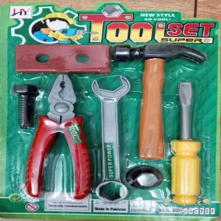 Plastic Construction Tools Kit Set Toy Best for Kids Art# SS-7P.ToolKit-ToyCT-0001