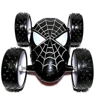 Spiderman design Push and Go Friction Powered 360 Rotating Double Sided Flip 4 Wheel Stunt Car Toy For Kids Boys Girls 360 Rotate Side Toys - Random Multicolor - Art# SS-DS Vehicle (S) - 0002 - 1 Pc