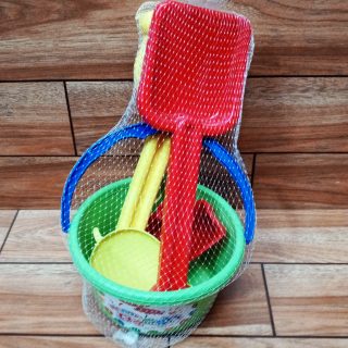 Send Bucket With Tools Best for Kids Beach Play - Beach Playset - Outdoor Toys - Beach Toys 5 Pcs set For Boys And Girls Art# SS- S.Bucket-Toy-SW-0001