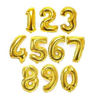 Numbers Foil Balloon (1 Pcs)