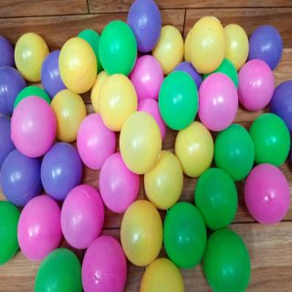 Soft Plastic Balls Multicolor for Tents and Colorful Soft Water Pool Ocean Wave Ball Outdoor Fun Sports Baby Toy develop hand-eye coordination physical activities Art# SS-P.Balls-002 - 5 Pcs