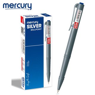 Mercury Silver Blue Ball Pen