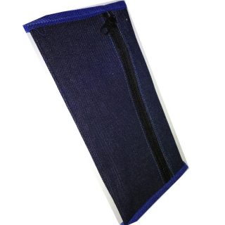 Plain Denim Zipper Pouch