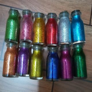 Pack of 12 Glitter Set Multicolor Art # SS-G12-F02